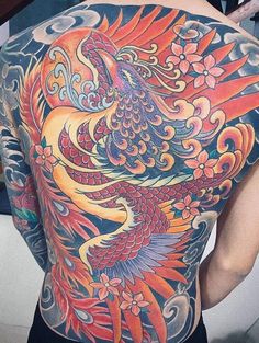 tattoo phượng hoàng lửa