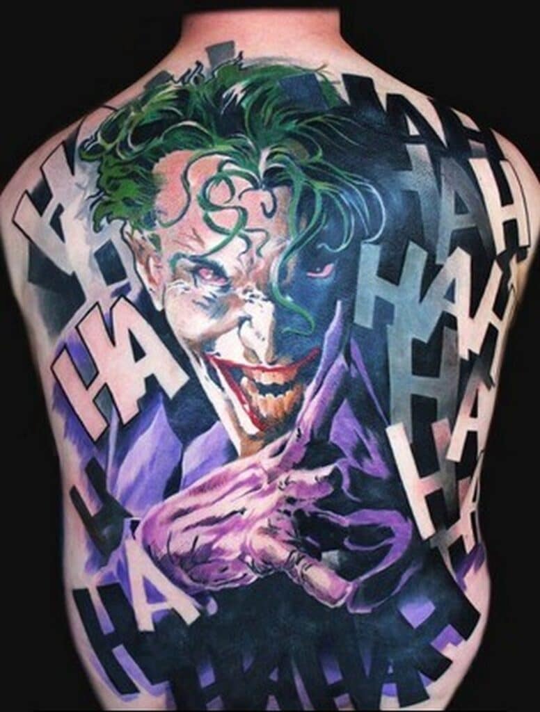 Hình Xăm Joker Full Lưng