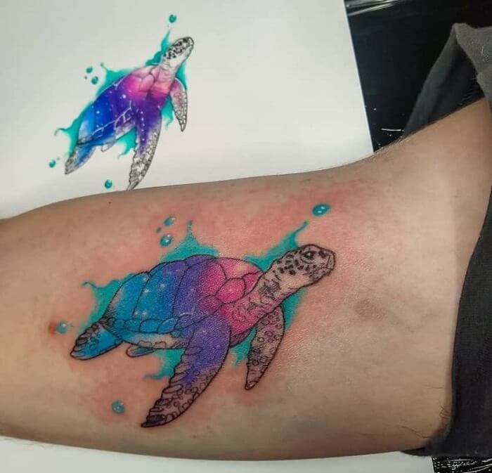 Hình xăm rùa biển độc đáo và ý nghĩa tại Rio Tattoo  Rio Studio